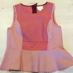 Anthropologie Maeve Peplum Top 12